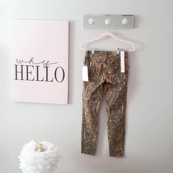 NWT Current | Elliott python print skinny crop jeans - Picture 15 of 16